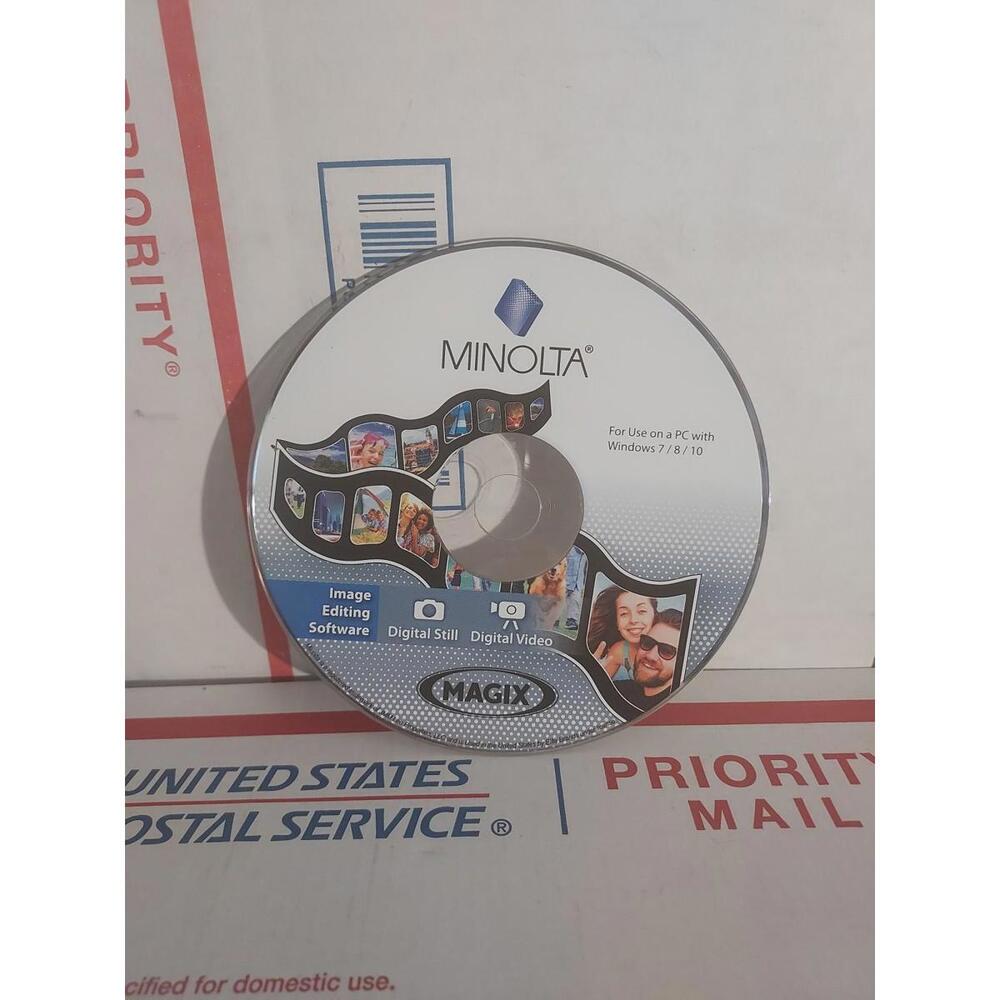 Minolta Image Editing Software PC Windows 7 8 9 Magix Good Used No Keys - #136